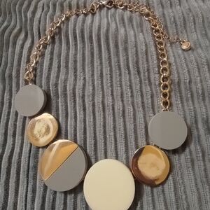 Elegant Gold and Gray Necklace